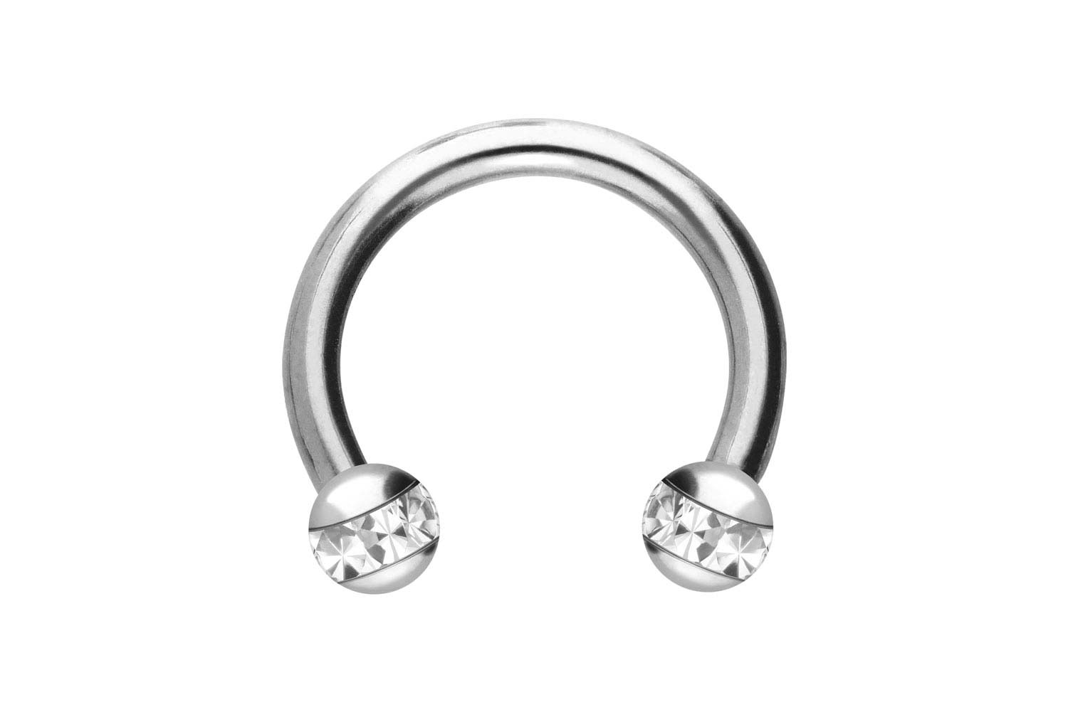 Chirurgenstahl Hufeisenring Piercing EPOXY-RING-KUGELN